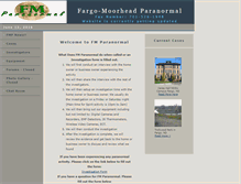 Tablet Screenshot of fmparanormal.org